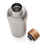 Wood RCS certified recycled stainless steel vacuum bottle - Image 11