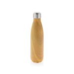 Vacuum insulated stainless steel bottle with wood print - Image 2