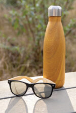 Vacuum insulated stainless steel bottle with wood print - Image 8