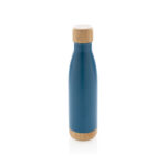 Vacuum stainless steel bottle with bamboo lid and bottom - Image 13