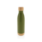 Vacuum stainless steel bottle with bamboo lid and bottom - Image 24