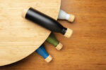 Vacuum stainless steel bottle with bamboo lid and bottom - Image 19