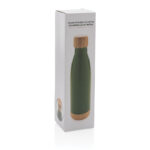 Vacuum stainless steel bottle with bamboo lid and bottom - Image 32