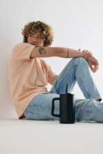 Cube RCS certified recycled steel mug 800ml - Image 77