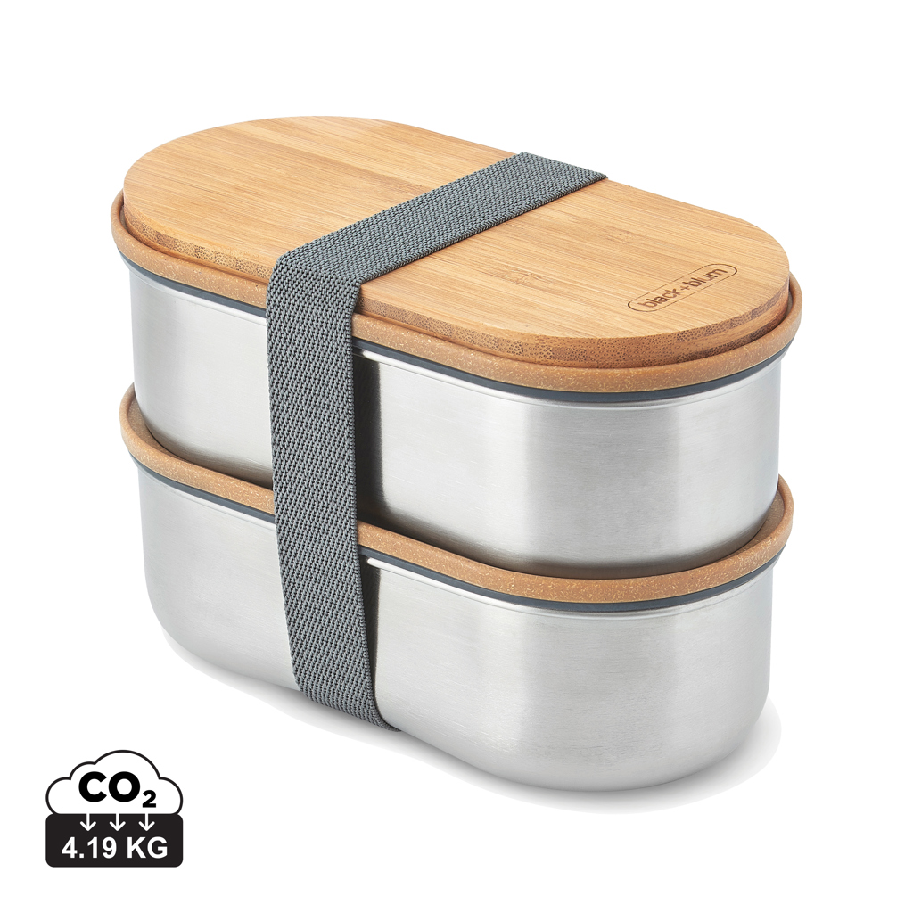 177076259092862 Black+Blum Stainless Steel Double Bento Box - Image 1