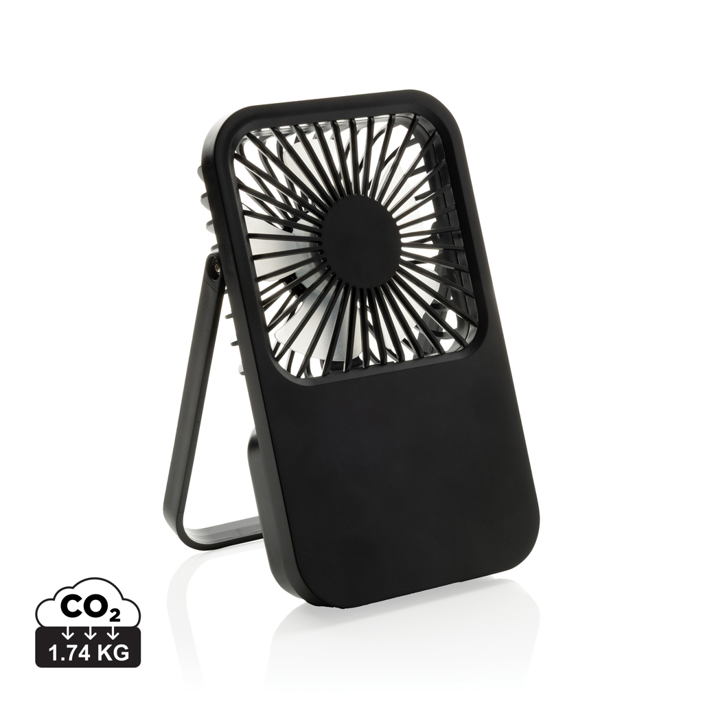 177076294113067 Aervina RCS recycled plastic re-chargeable desk fan - Image 1