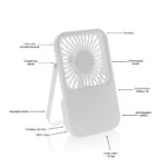 Aervina RCS recycled plastic re-chargeable desk fan - Image 14