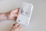 Aervina RCS recycled plastic re-chargeable desk fan - Image 19