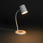 Zenara RCS recycled plastic and cork 15W wireless desk lamp - Image 10