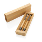 Bamboo modern pen set in box - Image 7