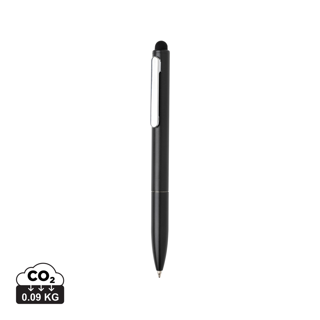 177076339653061 Kymi RCS certified recycled aluminium pen with stylus - Image 1