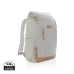 Impact AWARE™ 16 oz. recycled canvas 15" laptop backpack - Image 12
