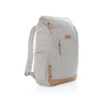 Impact AWARE™ 16 oz. recycled canvas 15" laptop backpack - Image 13