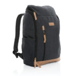 Impact AWARE™ 16 oz. recycled canvas 15" laptop backpack - Image 8
