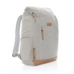 Impact AWARE™ 16 oz. recycled canvas 15" laptop backpack - Image 19