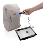 Impact AWARE™ 16 oz. recycled canvas 15" laptop backpack - Image 20