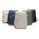 Impact AWARE™ 16 oz. recycled canvas 15" laptop backpack - Image 23