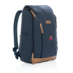 Impact AWARE™ 16 oz. recycled canvas 15" laptop backpack - Image 32