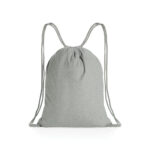 Impact AWARE™ recycled cotton drawstring backpack 145g - Image 7