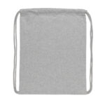 Impact AWARE™ recycled cotton drawstring backpack 145g - Image 8
