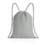Impact AWARE™ recycled cotton drawstring backpack 145g - Image 9