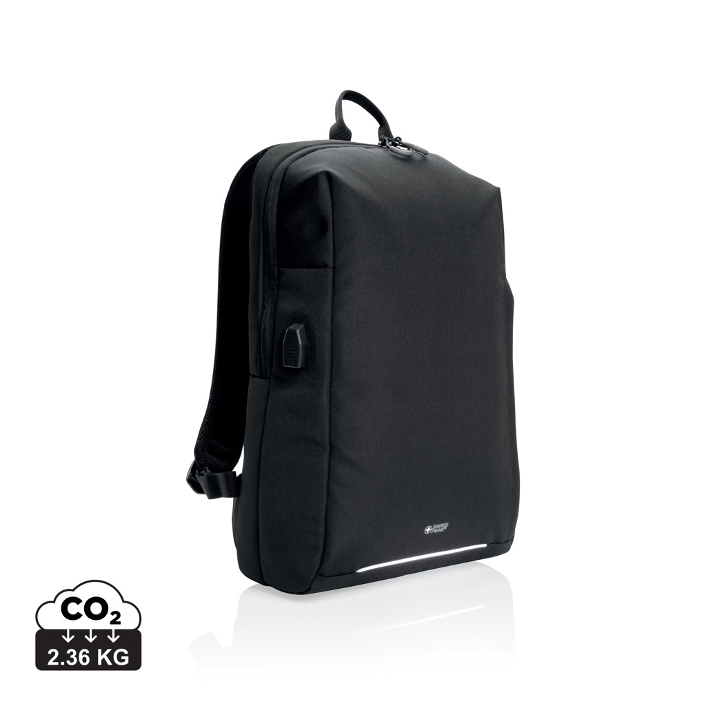 17707653556633 Swiss Peak AWARE™ RFID and USB A laptop backpack - Image 1