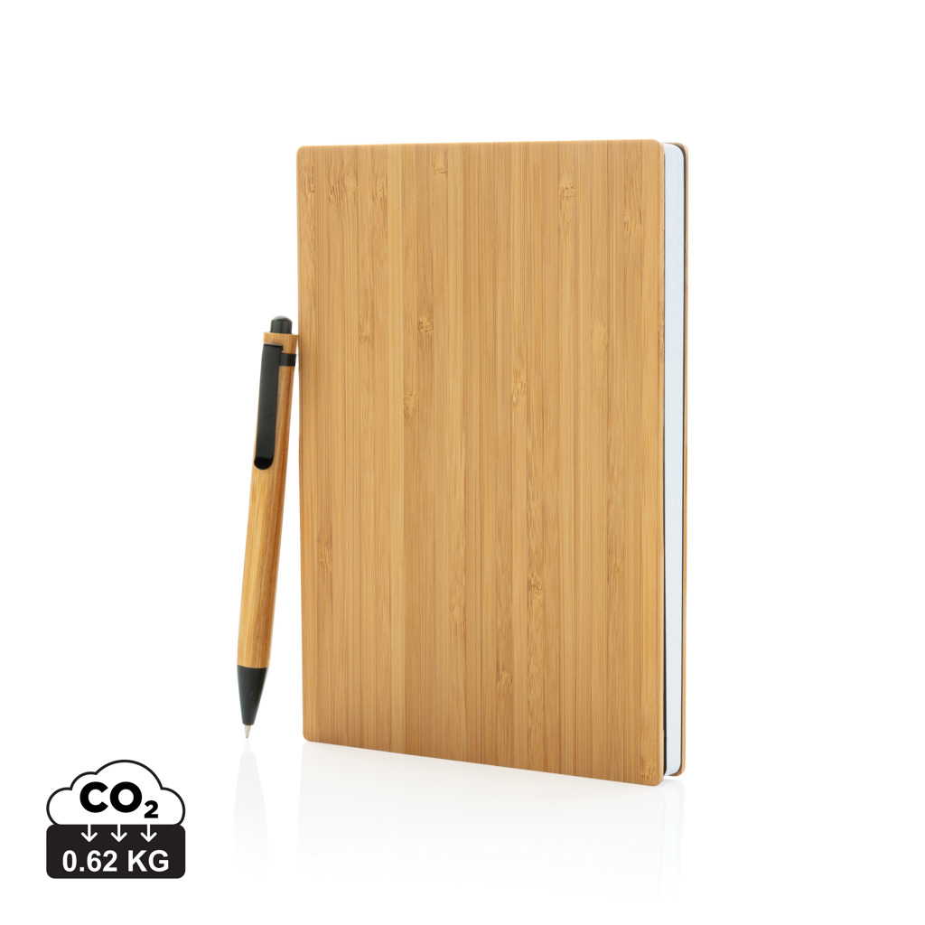 177076564068087 A5 Bamboo notebook & pen set - Image 1