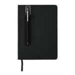 Standard hardcover PU A5 notebook with stylus pen - Image 4