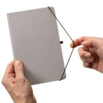 GRS Recycled leather hardcover notebook A5 - Image 10