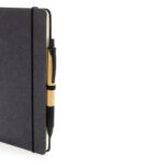 GRS Recycled leather hardcover notebook A5 - Image 18