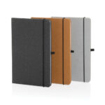 GRS Recycled leather hardcover notebook A5 - Image 34