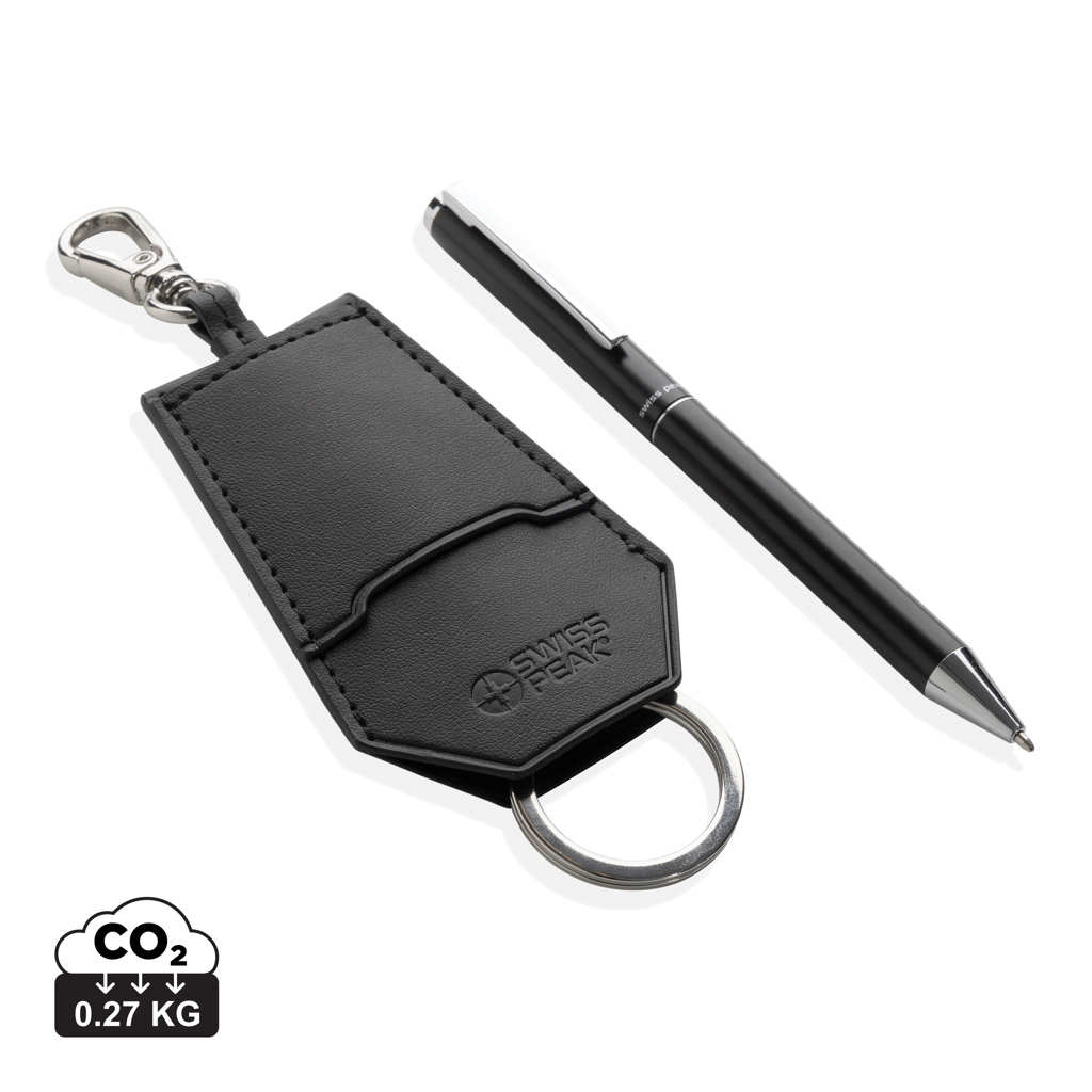 177076622987242 SP Tula RCS certified recycled PU key holder and pen set - Image 1