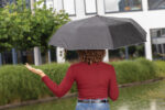 21" Impact AWARE™ RPET 190T Pongee dual colour mini umbrella - Image 8