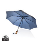 Kaycey 21" AWARE™ RPET Acacia wood mini auto open umbrella - Image 18