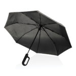 Yara 21" AWARE™ RPET solid colour umbrella with carabiner - Image 2