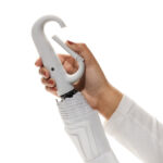 Yara 21" AWARE™ RPET solid colour umbrella with carabiner - Image 15
