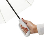 Yara 21" AWARE™ RPET solid colour umbrella with carabiner - Image 16