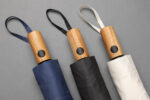 Kaycey 21" AWARE™ RPET Acacia wood mini auto open umbrella - Image 26