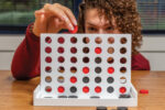 Connect four wooden game - Image 8