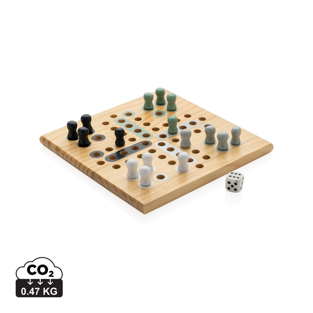 177076652763246 Claire wooden Ludo game - Image 1