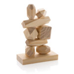 Ukiyo Crios wooden balancing rocks in pouch - Image 2