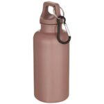 Oregon 400 ml solid colour RCS recycled plastic water bottle with carabiner