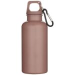 Oregon 400 ml solid colour RCS recycled plastic water bottle with carabiner - Image 3