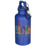 Oregon 400 ml solid colour RCS recycled plastic water bottle with carabiner - Image 10