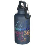 Oregon 400 ml solid colour RCS recycled plastic water bottle with carabiner - Image 14