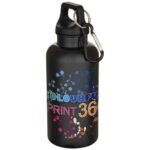 Oregon 400 ml solid colour RCS recycled plastic water bottle with carabiner - Image 26