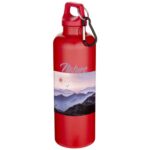 Oregon 750 ml solid colour RCS recycled plastic water bottle with carabiner - Image 18