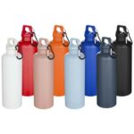 Oregon 750 ml solid colour RCS recycled plastic water bottle with carabiner - Image 24