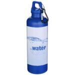Oregon 750 ml solid colour RCS recycled plastic water bottle with carabiner - Image 2