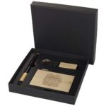 Minka RCS recycled aluminium ballpoint pen, keychain and RFID card holder gift set - Image 2
